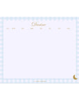 Gingham Time Blocks Weekly Desk Planner