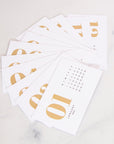 2026 Calendar Cards for Acrylic Gold Desk Stand - بطاقات تقويم ٢٠٢٦