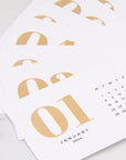 2026 Calendar Cards for Acrylic Gold Desk Stand - بطاقات تقويم ٢٠٢٦