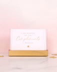 Affirmation Cards for Acrylic Gold Desk Stand - بطاقات توكيد