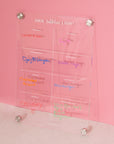 "Shou Tabkhin Lyom?" Acrylic Fridge Board - شو طابخين اليوم؟ لوحة الأكريليك للثلاجة
