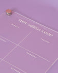 "Shou Tabkhin Lyom?" Acrylic Fridge Board - شو طابخين اليوم؟ لوحة الأكريليك للثلاجة