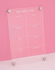 "Shou Tabkhin Lyom?" Acrylic Fridge Board - شو طابخين اليوم؟ لوحة الأكريليك للثلاجة