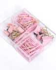 Paper Clips Bundle Pink - مجموعة مشابك ورق