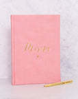 Any Name Pink Vegan Leather Lined Notebook