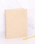 Initials Nude Vegan Leather Lined Notebook