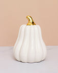Tall White Pumpkin Ceramic Decor - ديكور يقطين سيراميك أبيض طويل