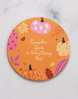 Pumpkin Spice Coaster Orange - قاعدة أكواب اليقطين باللون البرتقالي