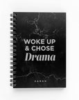 Woke Up and Chose Drama Foil Lined Notebook
