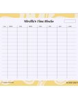 Smiley Time Blocks Weekly Desk Planner | The Secret Society
