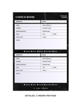 Black Marble Order Tracker Desk Planner