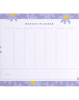 Flowers Weekly Desk Planner