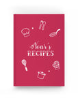 Red Cooking & Baking Recipe Book - By Lana Yassine
