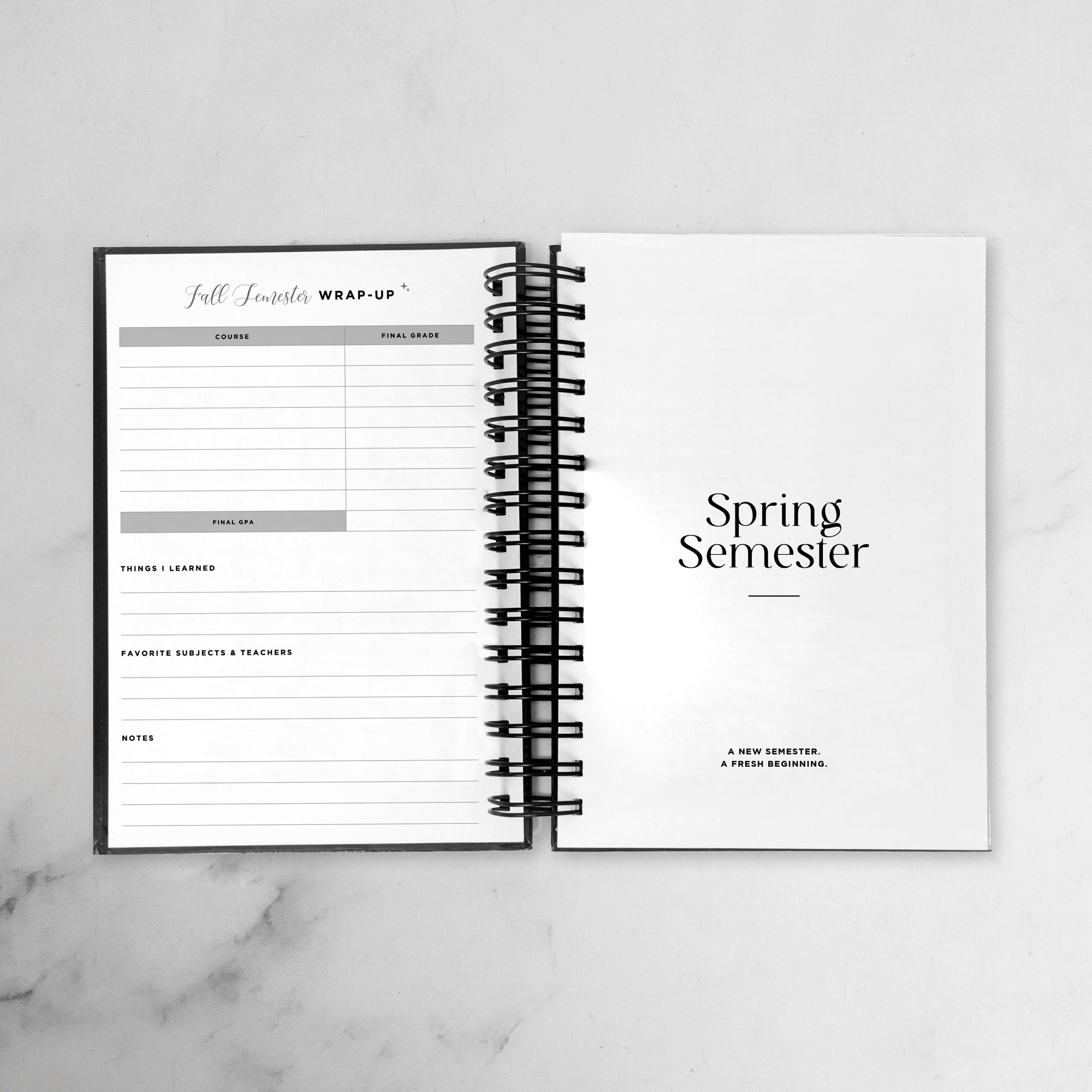 Business School Foil Academic Planner