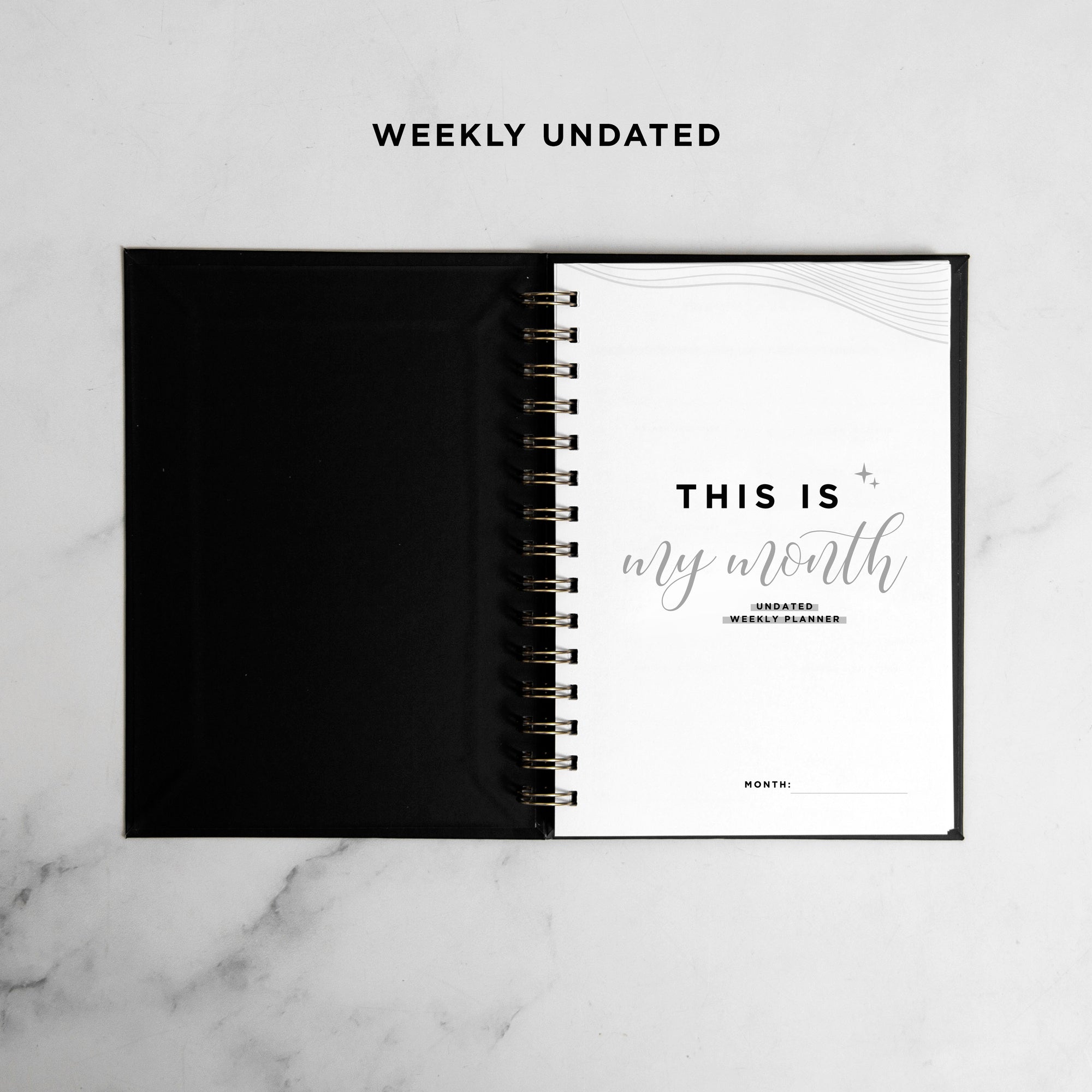 Fresh Start Foil Undated Planner