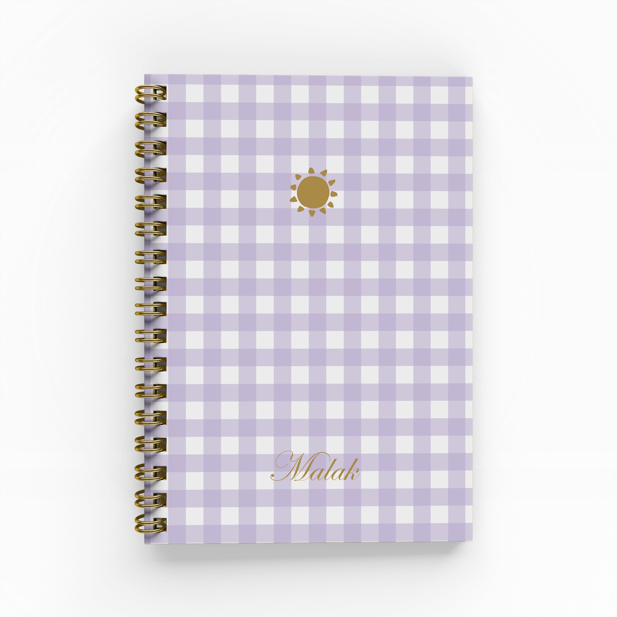 Gingham Foil Academic Planner
