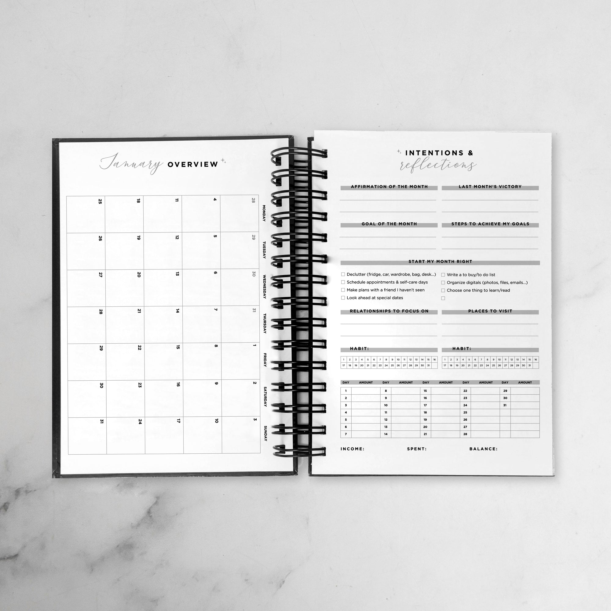 Coffee &amp; Cream Daily Planner