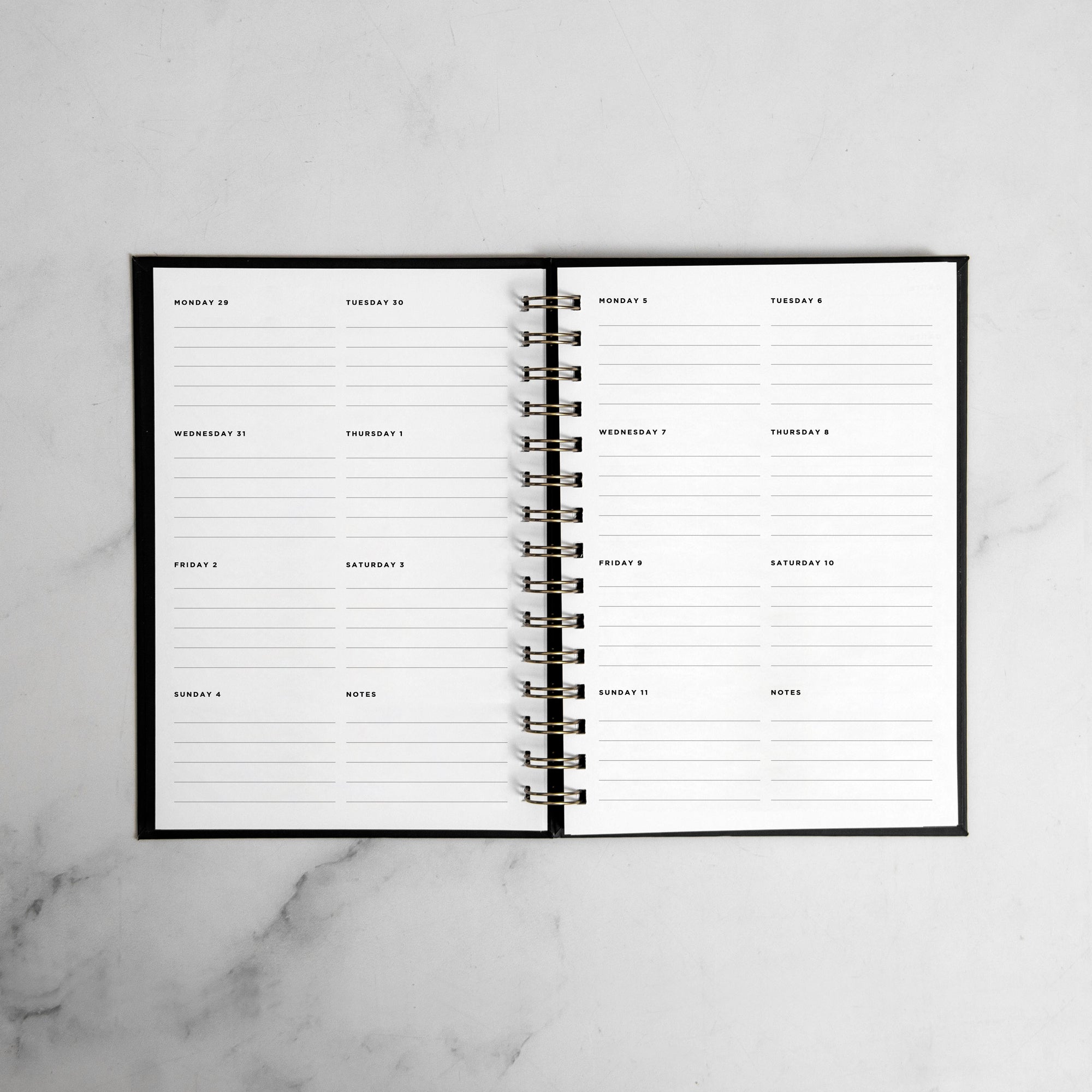 Good Things Take Time Foil Weekly Planner