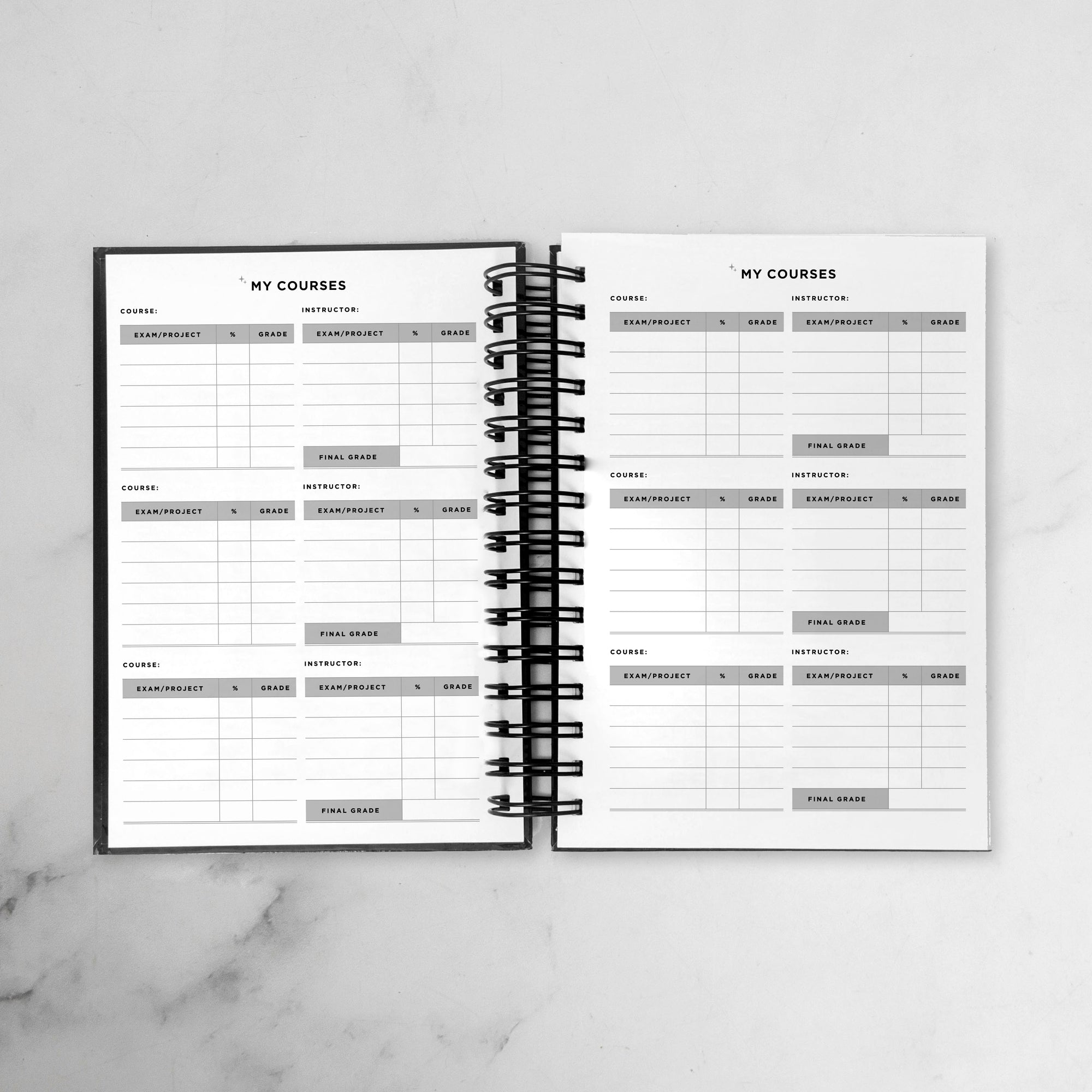 Business School Foil Academic Planner