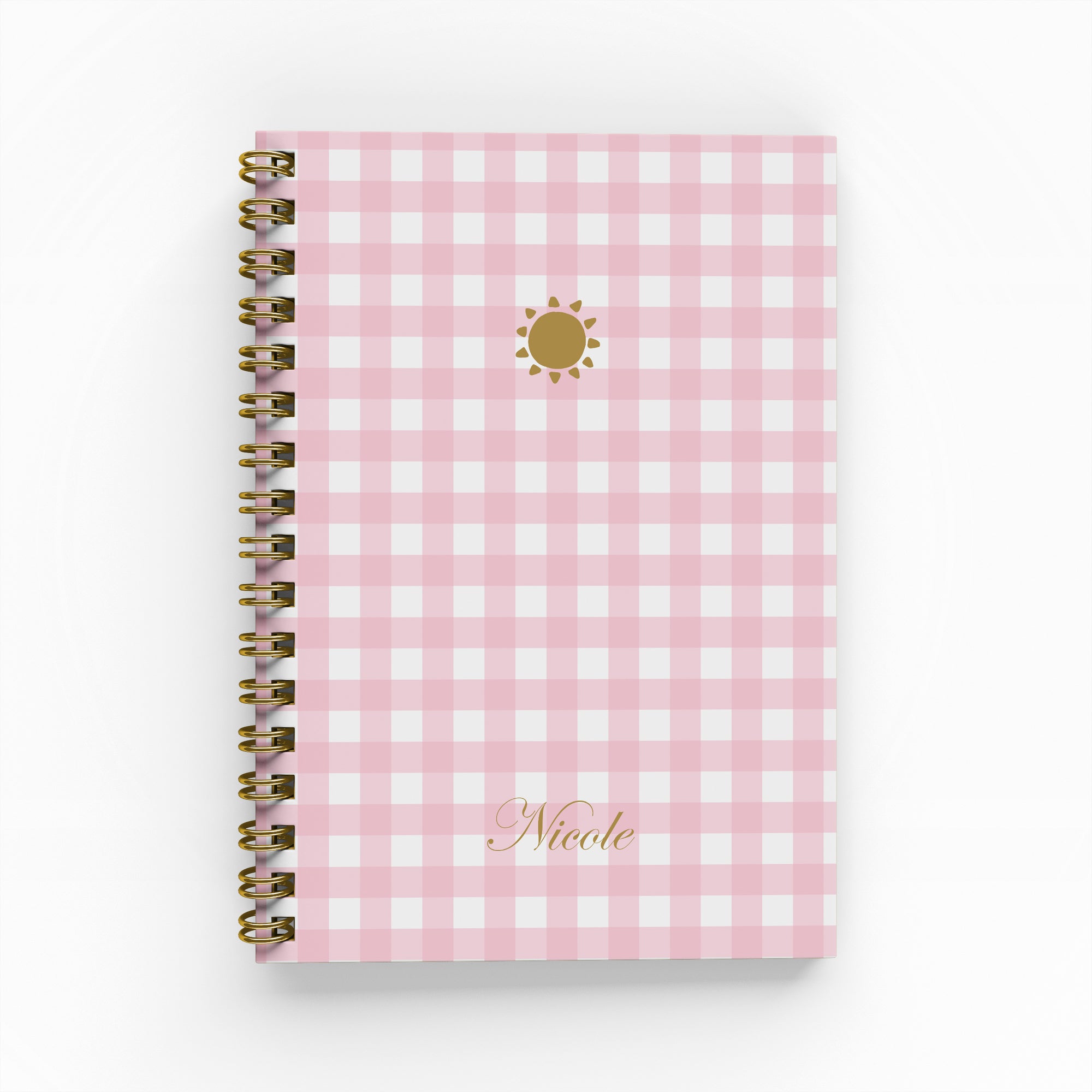 Gingham Foil Academic Planner