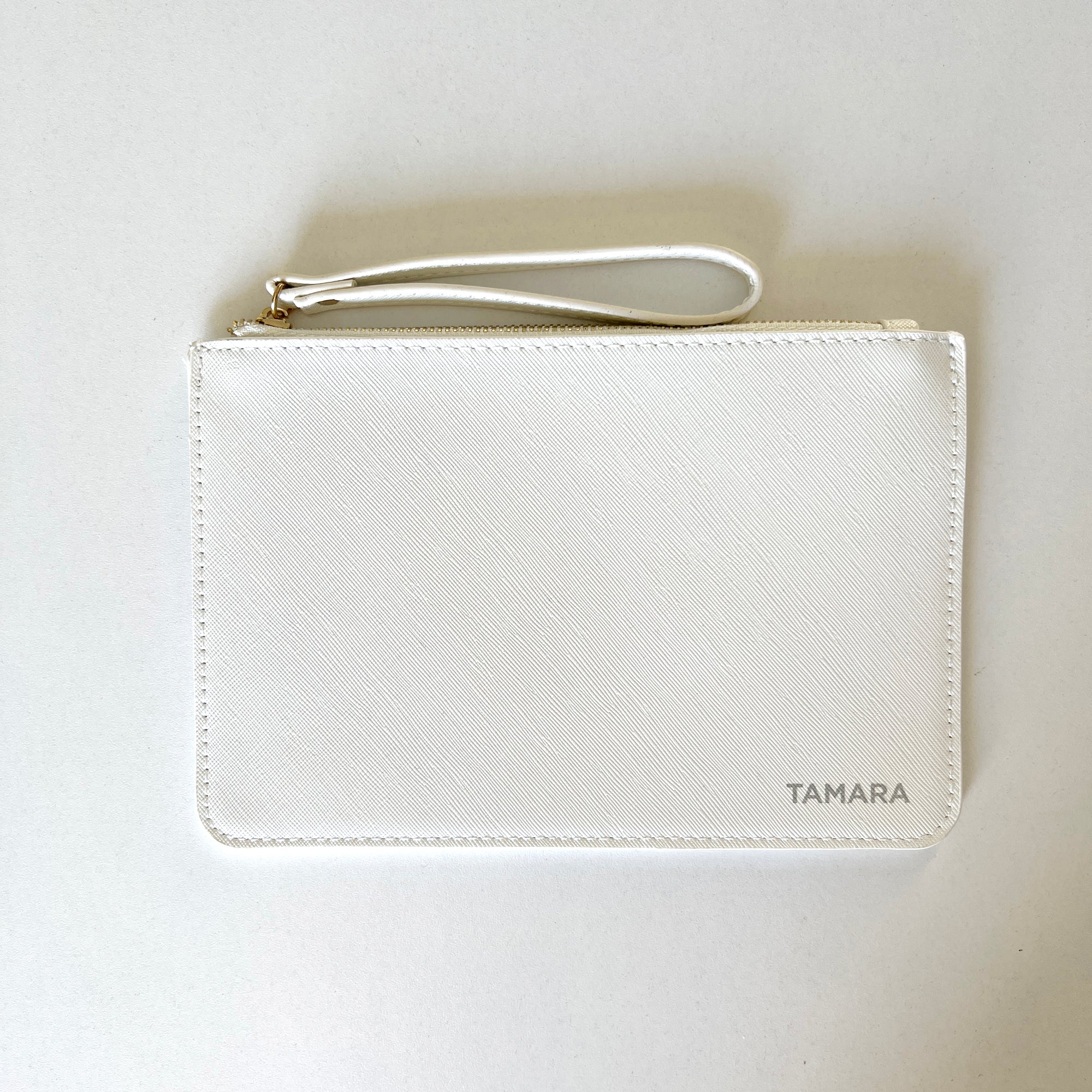 Leather Pouch White Tamara - Archive Sale