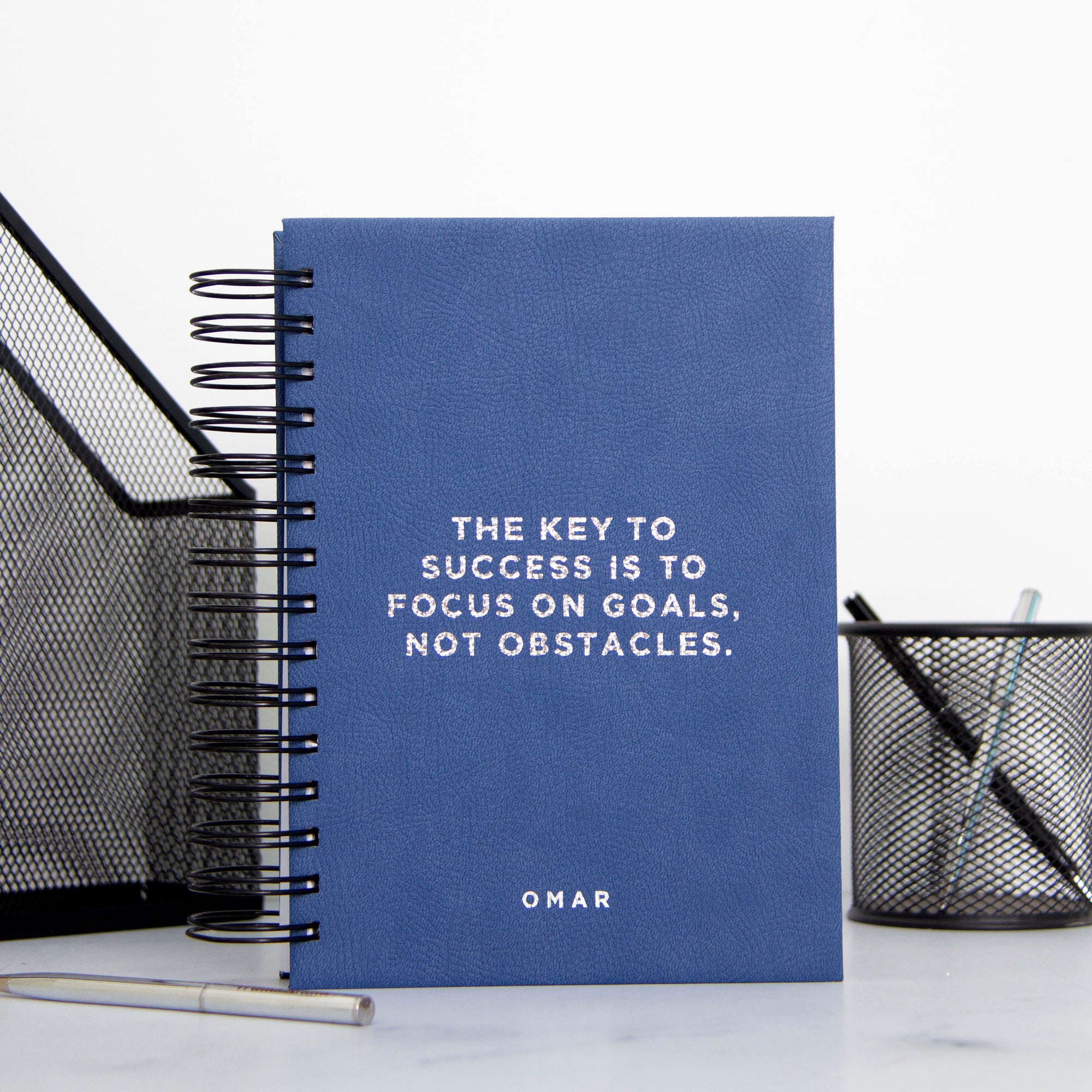 Any Simple Quote Vegan Leather Foil Undated Planner