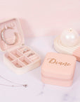 Pink Leather Jewelry Box