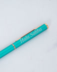 Metallic Turquoise Pen