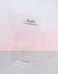 Acrylic Desk Stand - Thoughts & Scribbles