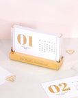 Acrylic Gold Desk Stand - قاعدة مكتب أكريليك ذهبية