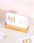 2026 Calendar Cards for Acrylic Gold Desk Stand - بطاقات تقويم ٢٠٢٦
