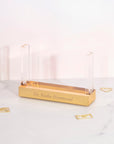 Acrylic Gold Desk Stand - قاعدة مكتب أكريليك ذهبية