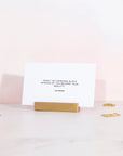 Brass Flat Card Holder - حامل بطاقات نحاسي مسطح