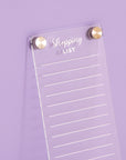 Shopping List Acrylic Fridge Board - قائمة التسوق لوحة الأكريليك للثلاجة
