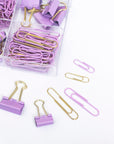 Paper Clips Bundle Purple - مجموعة مشابك ورق