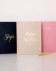 Any Name Pink Vegan Leather Lined Notebook