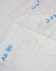 Acrylic Desk Stand - Learn Your Alphabets & Numbers