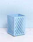 Metal Blue Pen Holder - حامل أقلام أزرق