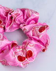 Cherry on Top Satin Scrunchie - الكرز سكرانشي ساتان
