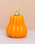 Tall Orange Pumpkin Ceramic Decor - ديكور يقطين سيراميك برتقالي طويل