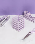 Metal Purple Pen Holder - حامل أقلام بنفسجي