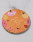 Pumpkin Spice Coaster Orange - قاعدة أكواب اليقطين باللون البرتقالي