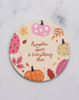 Pumpkin Spice Coaster Nude - قاعدة أكواب اليقطين باللون البيج