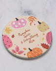 Pumpkin Spice Coaster Nude - قاعدة أكواب اليقطين باللون البيج