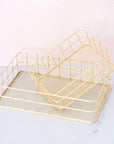 Wire Gold Storage Box - صندوق تخزين ذهبي
