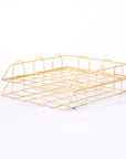 Wire Gold Paper Rack - منظم ورق ذهبي