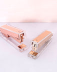 Acrylic Rose Gold Stapler - دباسة أكريليك ذهبية وردية