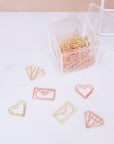 Paper Clips Bundle Gold & Rose Gold - مجموعة مشابك ورق