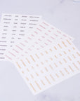 Foil Stickers for Binder Divider Tabs - ستيكرات رقائق معدنية لفواصل ملفات الحلقات