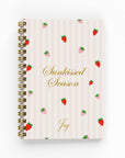 Strawberry Lined Notebook